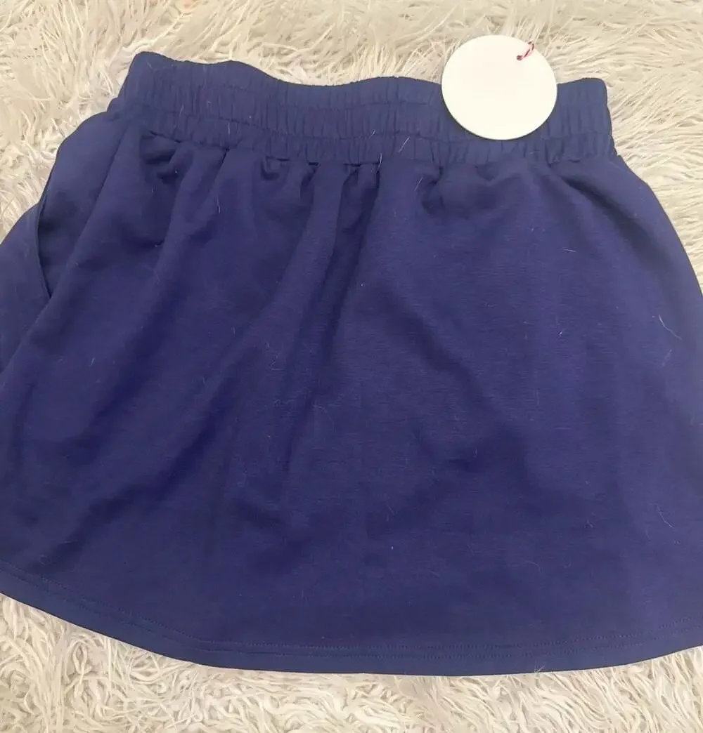 Umgee Small Skirt Navy Blue Elastic Waist